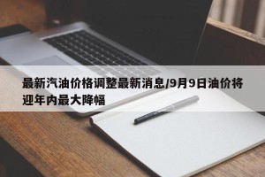 最新汽油价格调整最新消息/9月9日油价将迎年内最大降幅